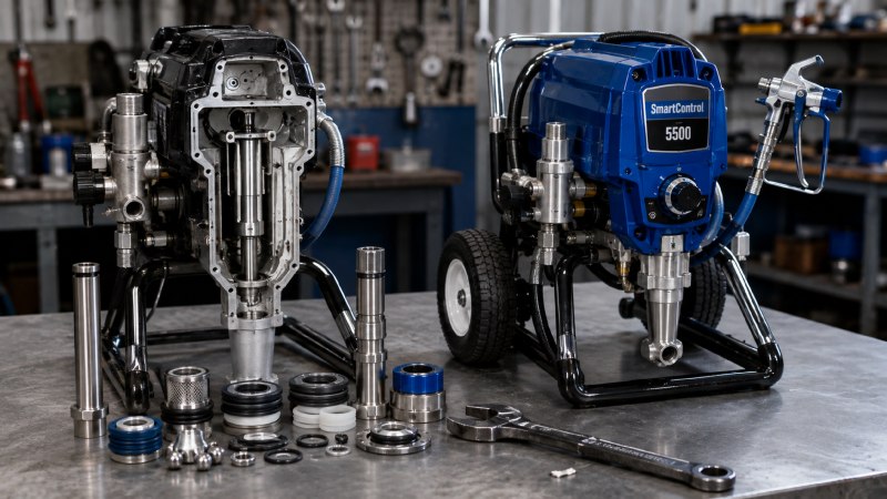 fluid section rebuild vs new sprayer
